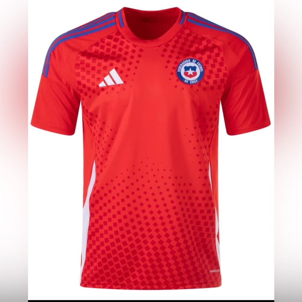 adidas 2024-25 Chile Stadium Home Football Jersey - Red - Men’s Large - New